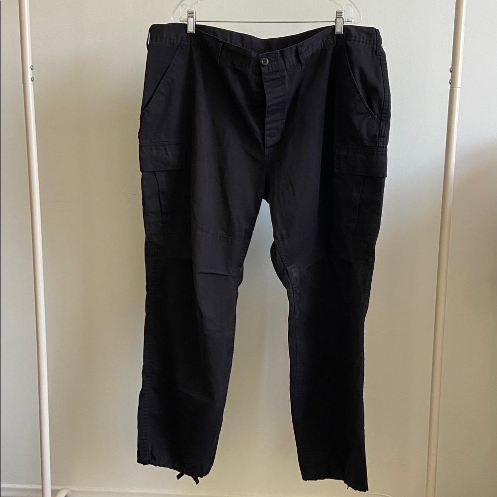 Authentic Vintage Fatigue Pants Army Black 100% Cotton XXL